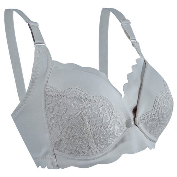 Okus – Elegant Seamless Maternity & Nursing Bra – Light Grey