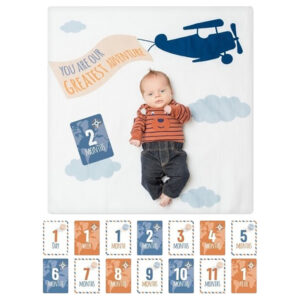 Baby Boss ME – Organic Bamboo Swaddle & Beanie Set – Black