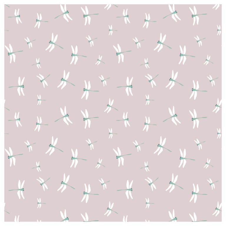 Lulujo - Muslin Crib Sheet 135 x 70 cm - Dragonfly