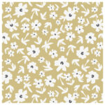 Lulujo – Muslin Crib Sheet 135 x 70 cm – Yellow Wildflowers