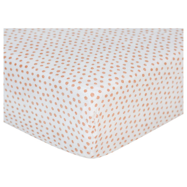 Lulujo – Muslin Crib Sheet 135 x 70 cm – Dots