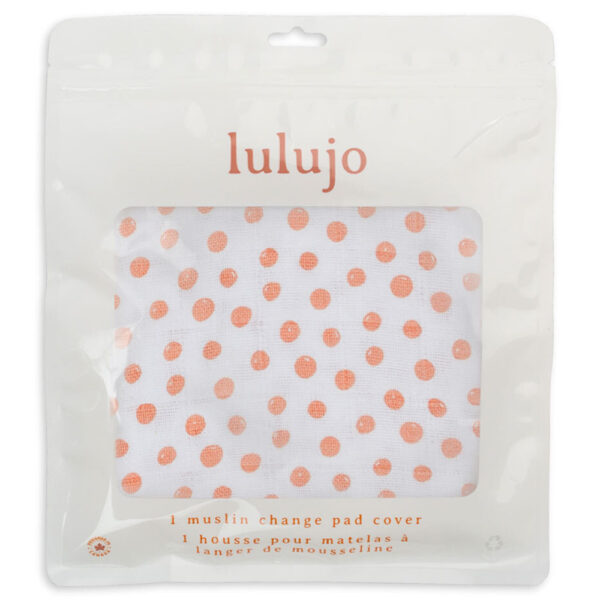 Lulujo – Muslin Change Pad Cover 80 x 40 cm – Dots