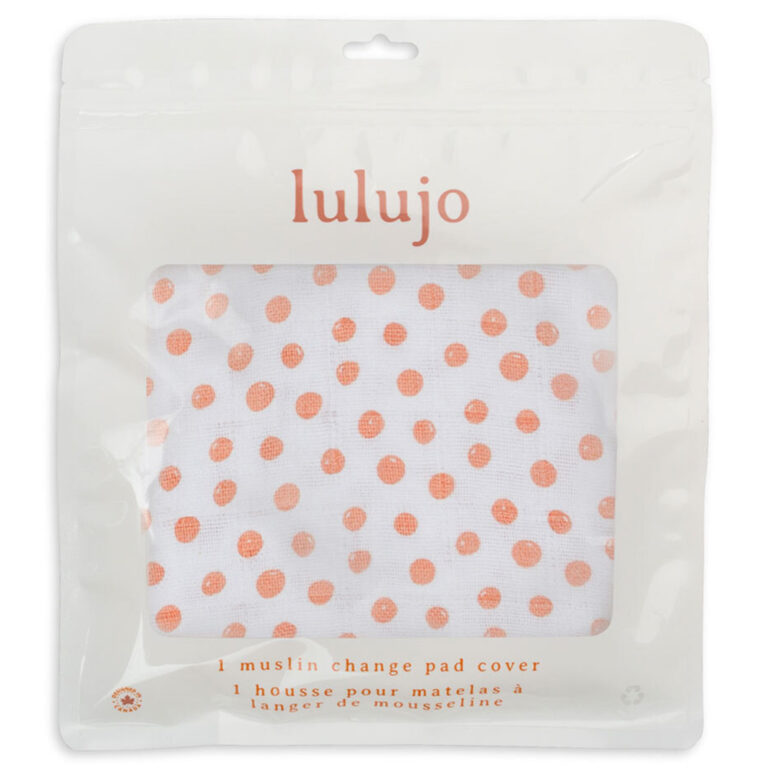 Lulujo - Muslin Change Pad Cover 80 x 40 cm - Dots