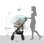 Moon – Neo Plus Light Weight Travel Stroller – Cool Grey