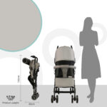 Moon – Neo Plus Light Weight Travel Stroller – Cool Grey