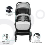 Moon – Travel-Lite Cabin Stroller – Cool Grey