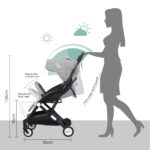Moon – Travel-Lite Cabin Stroller – Cool Grey