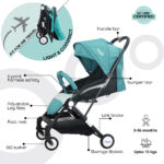 Moon – Travel-Lite Cabin Stroller – Sea Blue