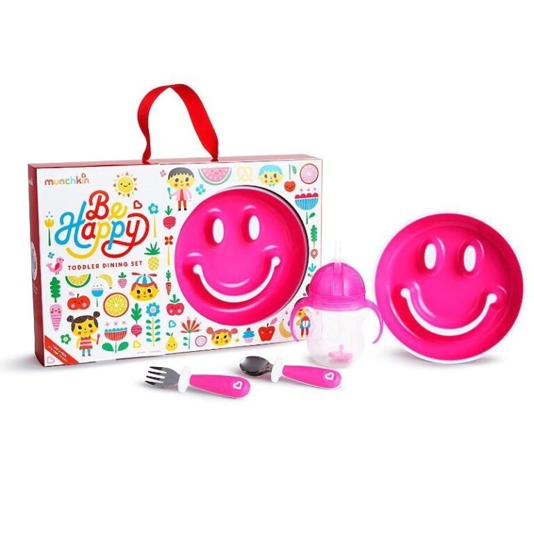 Munchkin - Be Happy Toddler Dining Set Pink