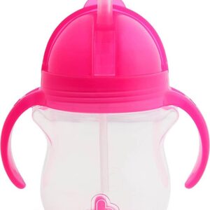 Munchkin – Click Lock Tip & Sip Flexi-Straw Cup 1Pk 7Oz – Pink