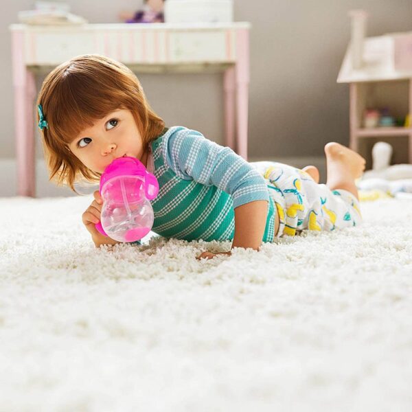 Munchkin – Click Lock Tip & Sip Flexi-Straw Cup 1Pk 7Oz – Pink