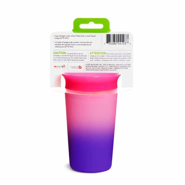 Munchkin – Miracle 360 Colour Changing Cup 1Pk 9Oz – Pink