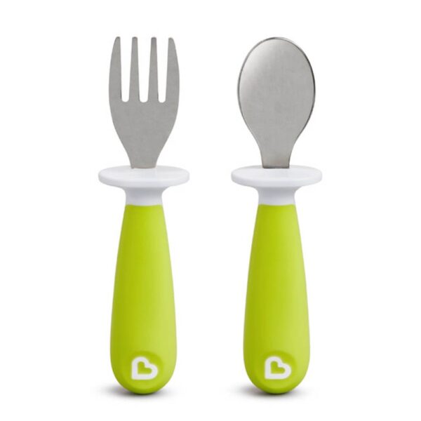 Munchkin – Raise Toddler Fork & Spoon Set 2Pk – Assorted Colours