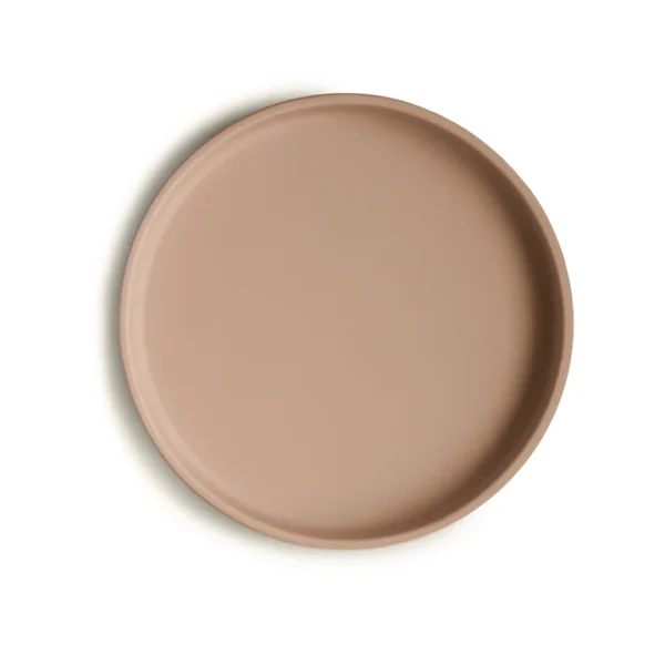 Mushie – Classic Silicone Suction Plate – Natural