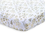 Nini Baby Crib/Cot Fitted Sheet – 100% Muslin Cotton, Up to 70×140 cm, Lovable
