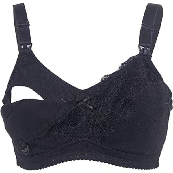 Okus – Basic Cotton Maternity & Nursing Bra – Black