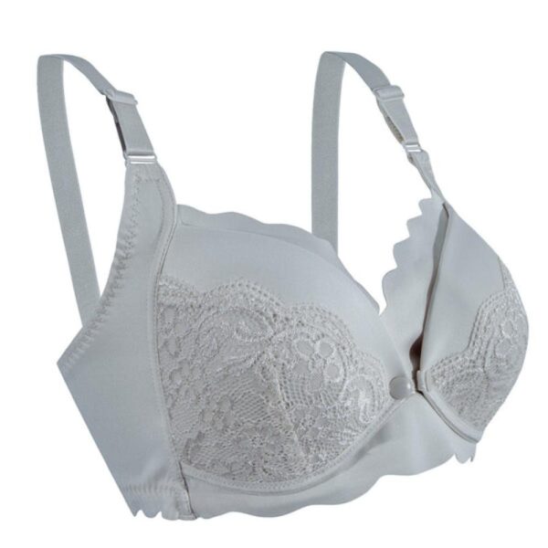 Okus – Elegant Seamless Maternity & Nursing Bra – Light Grey