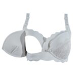 Okus – Elegant Seamless Maternity & Nursing Bra – Light Grey