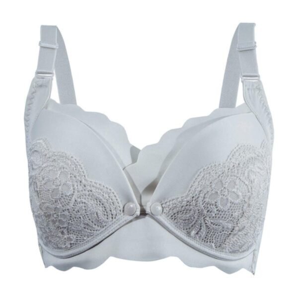 Okus – Elegant Seamless Maternity & Nursing Bra – Light Grey