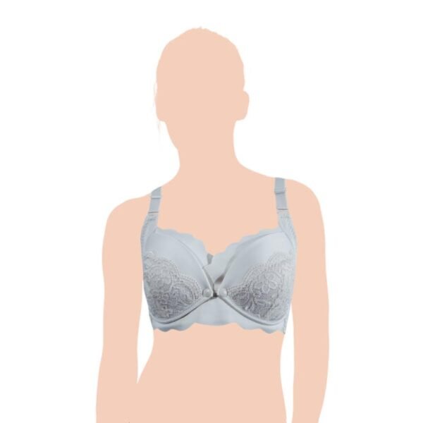 Okus – Elegant Seamless Maternity & Nursing Bra – Light Grey