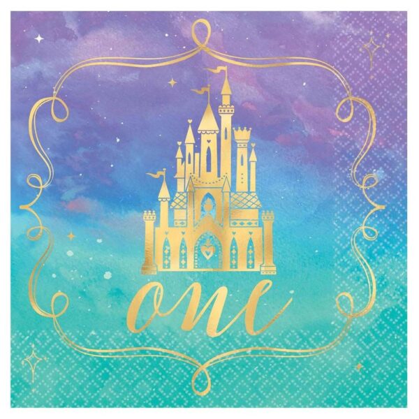 My Party Centre – Disney Princess Hot Stamped Beverage Napkin 16Pcs