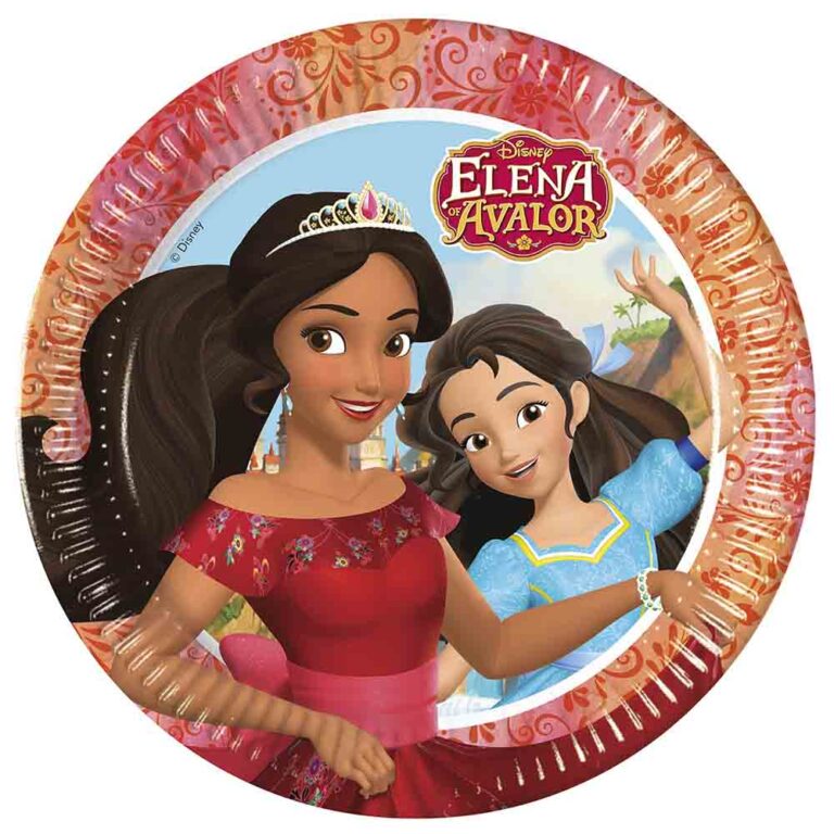 My Party Centre - Princess Matallic Round Plates 10.5in, 8pcs