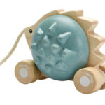 Plan Toys – Pull – Along Hedgehog – Blue