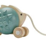 Plan Toys – Pull – Along Hedgehog – Blue