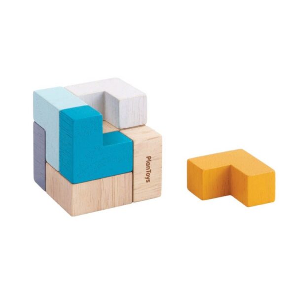 Plan Toys Wooden 3D Puzzle Cube