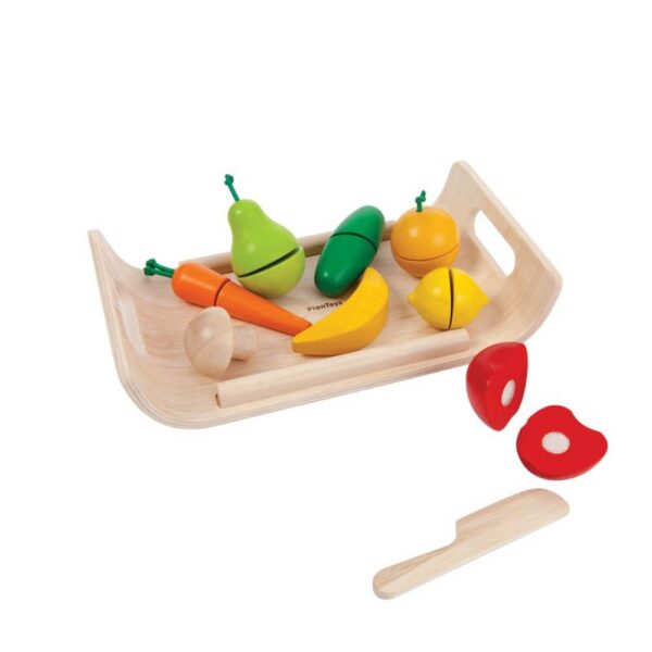 Plantoys Wooden Assorted Fruit & Vegetable