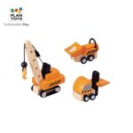 Plantoys Wooden Construction Vehicles