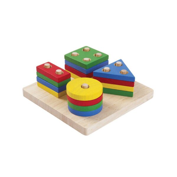 Plantoys – Wooden Geometric Sorting Board