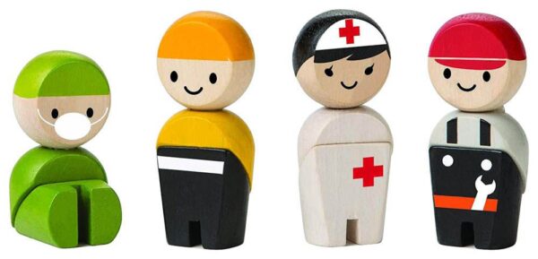 Plantoys – Wooden Rescue Crew