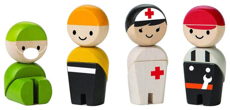 Plantoys - Wooden Rescue Crew