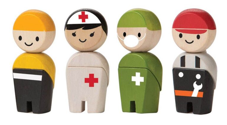 Plantoys - Wooden Rescue Crew
