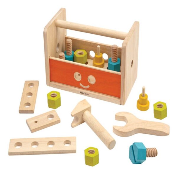 Plan Toys Wooden Robot Tool Box