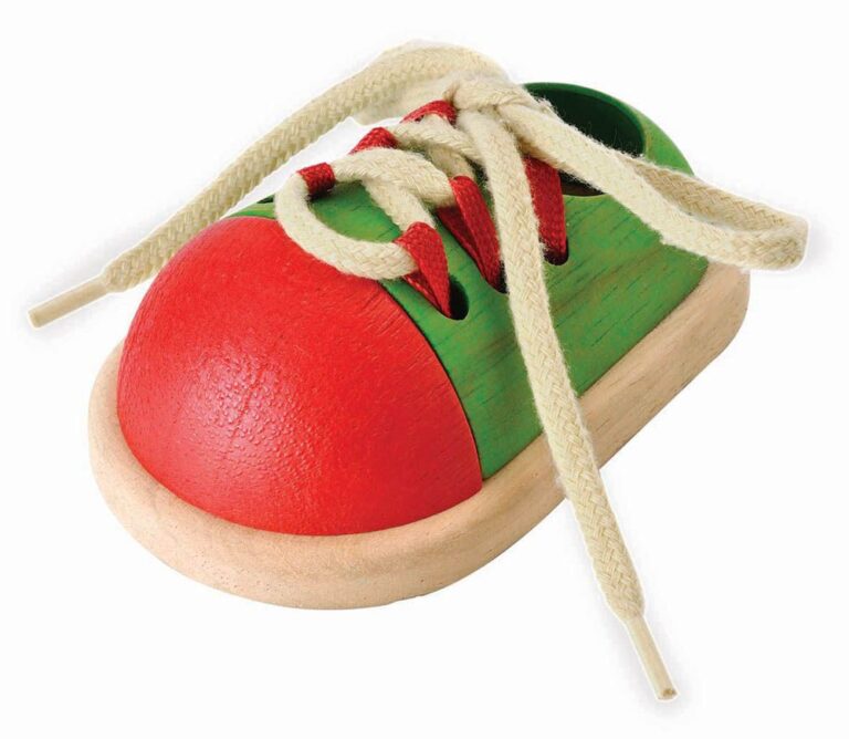 Plantoys - Wooden Tie-Up Shoe