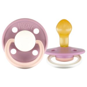 Rebael – Fashion Natural Rubber Round Pacifier Size 2 – Baby 6M+ 1-pack – Misty Pearly Poodle