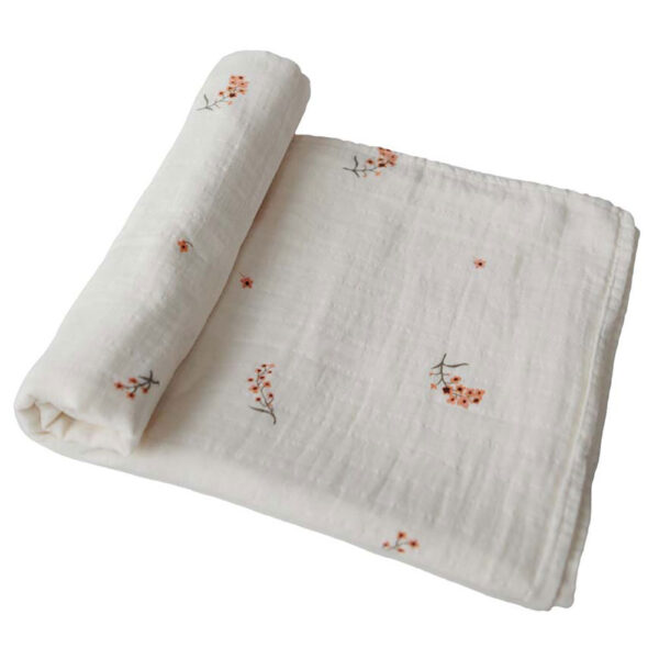 Mushie – Swaddle Flowers