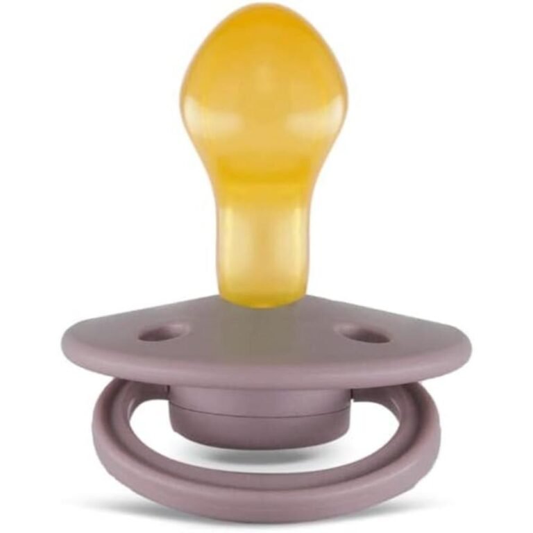 Rebael - Mono Natural Rubber Round Pacifier Size 2 - Baby 6M+ 1-pack - Plum