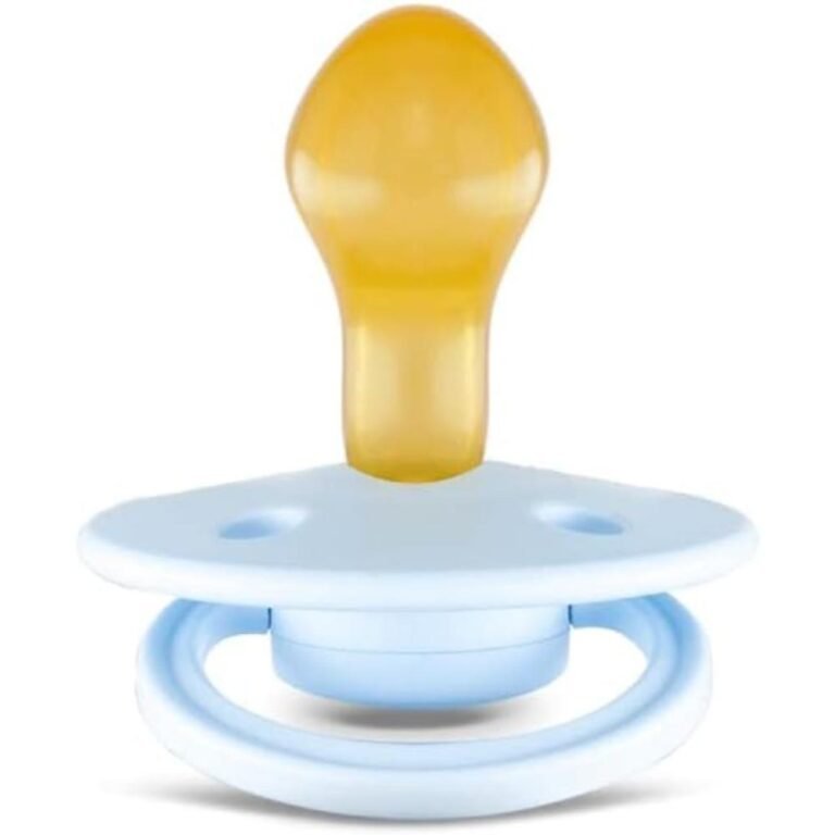 Rebael - Mono Natural Rubber Round Pacifier Size 2 - Baby 6M+ 1-pack - Tiny Sky