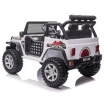 Ride-On Car 2-Seater 12V Electric Jeep – Battery Powered with Remote Control, Music & LED Lights – White