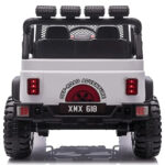 Ride-On Car 2-Seater 12V Electric Jeep – Battery Powered with Remote Control, Music & LED Lights – White