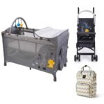 Little Story – Playard + Stroller & Diaper Bag Set