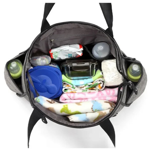 Little Story – Betty Diaper Bag – Grey