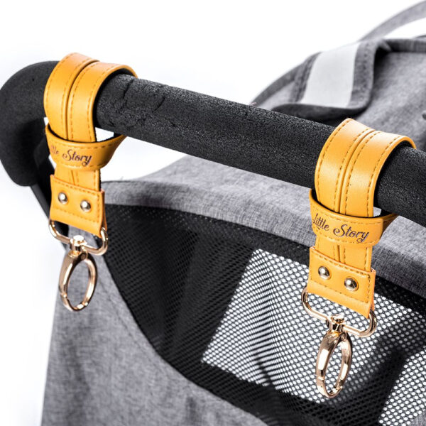 Little Story – Premium Stroller Hooks – Khaki
