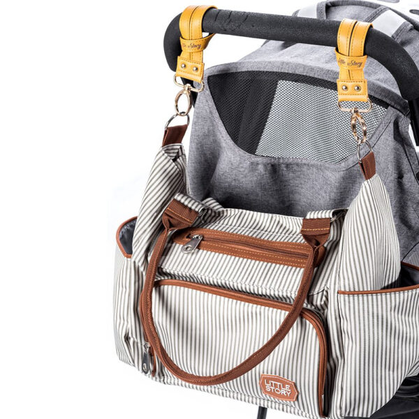 Little Story – Premium Stroller Hooks – Khaki