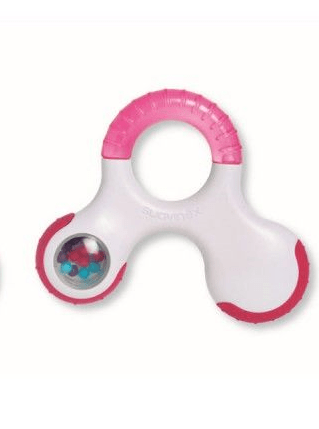 Suavinex Pink Step 3 Silicone Teether - +6m