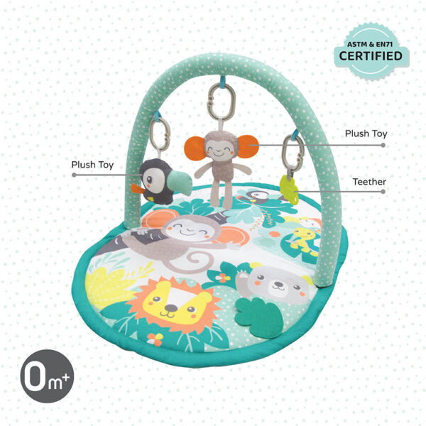 Moon – Jungle Friends Baby Playing Mat – Green