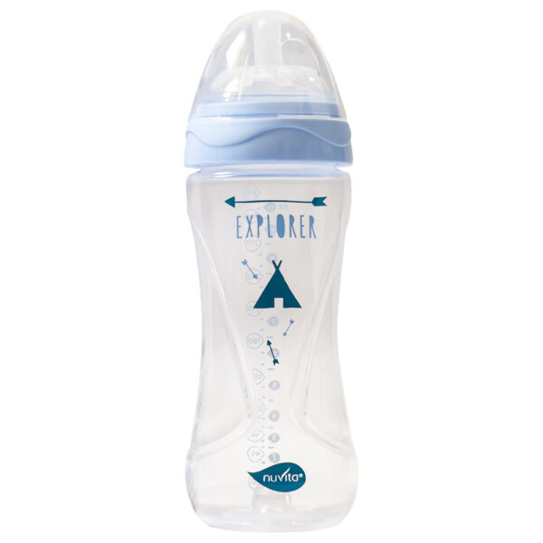 Nuvita – Mimic Cool Anti Colic Baby Bottles 330ml – White